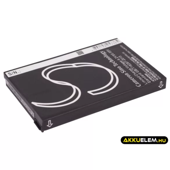 Utángyártott Sierra Wireless Hotspot Li-ion akkumulátor 3.7V 1500mAh W-1, 1201883 - CameronSino