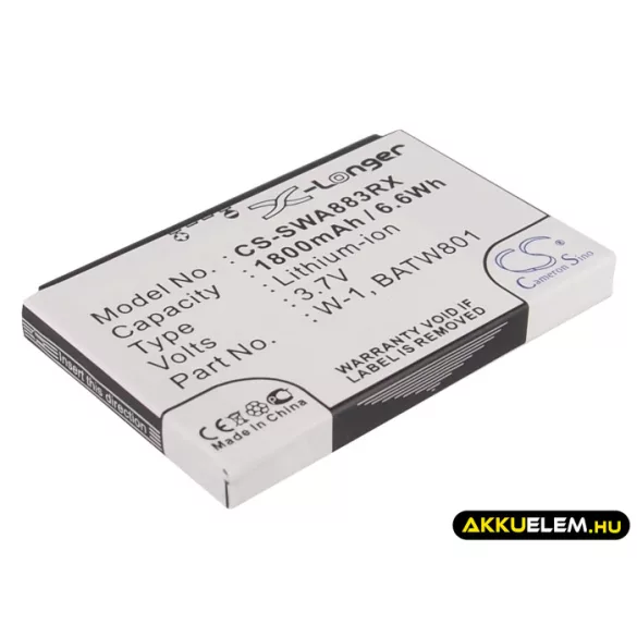 Utángyártott Virgin Mobile Hotspot Li-ion akkumulátor 3.7V 1800mAh - CameronSino