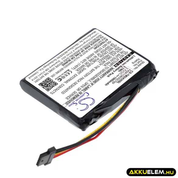 Utángyártott TomTom GPS Li-ion akkumulátor 3.7V 1000mAh FKM1108005799 - CameronSino