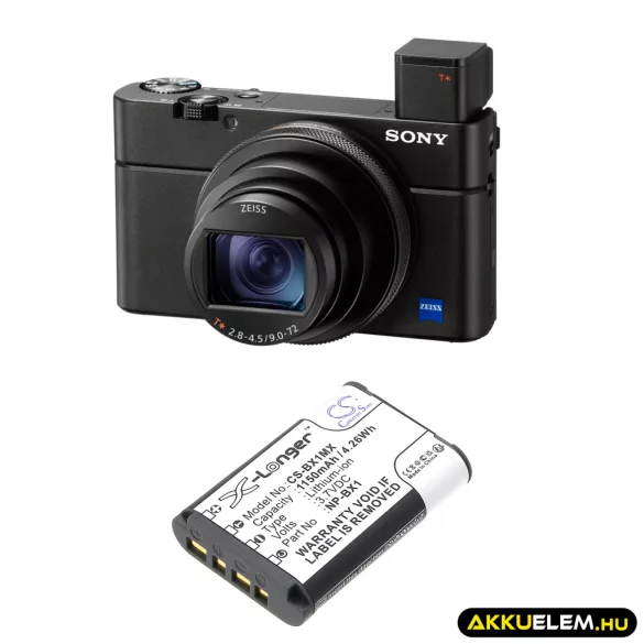 Utángyártott Sony Kamera Li-ion akkumulátor 3.7V 1150mAh NP-BX1 - CameronSino