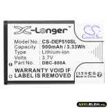 Utángyártott Seecode mobil Li-ion akkumulátor 3.7V 900mAh - CameronSino