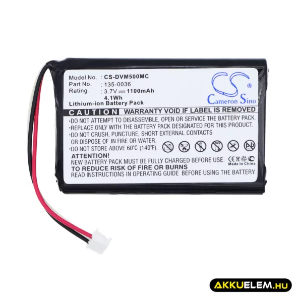 Utángyártott Digital Ally Kamera Li-ion akkumulátor 3.7V 1100mAh 135-0036 - CameronSino
