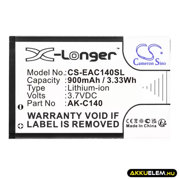 Utángyártott VEX mobil Li-ion akkumulátor 3.7V 900mAh - CameronSino