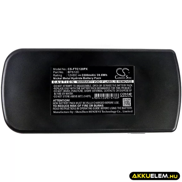 Utángyártott Festool szerszámgép Ni-MH akkumulátor 12V 3300mAh BPS12C, BPS12 - CameronSino