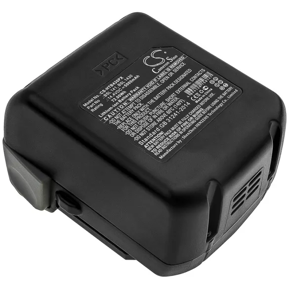 Utángyártott Hitachi szerszámgép Li-ion akkumulátor 14.4V 5000mAh BSL 1415, BSL 1430 - CameronSino