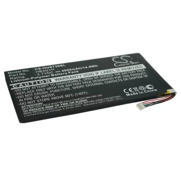 Utángyártott Huawei Tablet Li-Polymer akkumulátor 3.7V 4000mAh HB3G1H - CameronSino