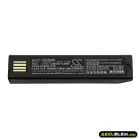 Utángyártott Keyence Vonalkód szkenner Li-ion akkumulátor 3.7V 3400mAh 50121527-005, HR-B1 - CameronSino