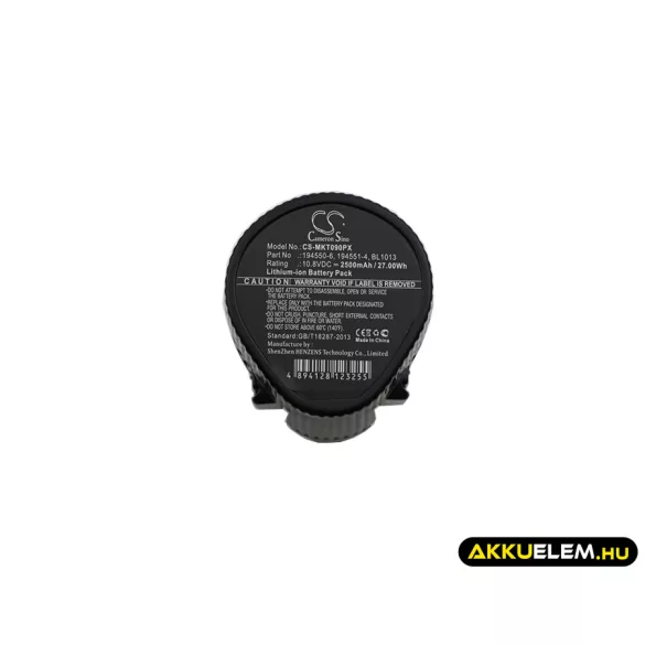Utángyártott Makita szerszámgép Li-ion akkumulátor 10.8V 2500mAh 194550-6, 194551-4 - CameronSino