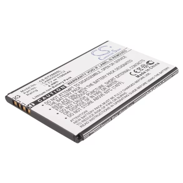 Utángyártott Alcatel mobil Li-ion akkumulátor 3.7V 1100mAh CAB6050001C2, CAB6050000C1 - CameronSino