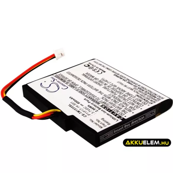 Utángyártott TomTom GPS Li-ion akkumulátor 3.7V 800mAh P11P17-14-S01 - CameronSino