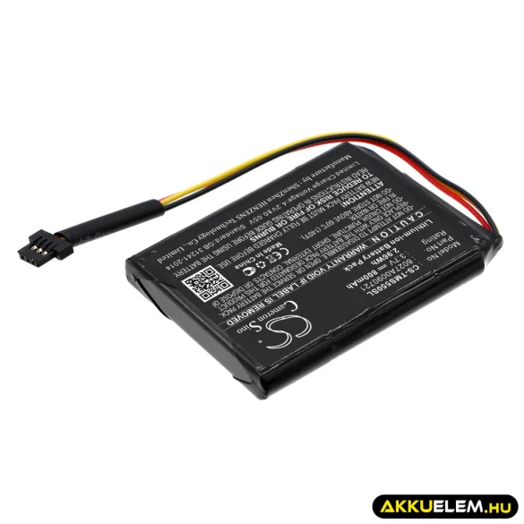 Utángyártott TomTom GPS Li-ion akkumulátor 3.7V 800mAh 6027A0090721 - CameronSino