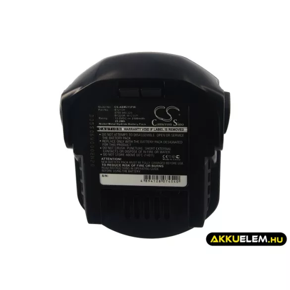 Utángyártott AEG szerszámgép Ni-MH akkumulátor 12V 2100mAh B1215R, B1220R - CameronSino