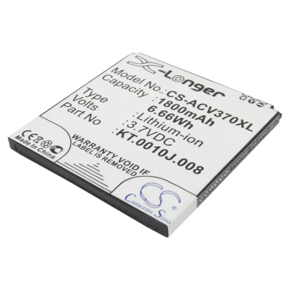 Utángyártott Acer mobil Li-ion akkumulátor 3.7V 1800mAh KT.0010J.008, JD-201212-JLQU-C11M-003 - CameronSino