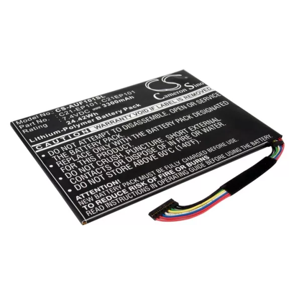 Utángyártott Asus Tablet Li-Polymer akkumulátor 7.4V 3300mAh C21-EP101, C21EP101 - CameronSino
