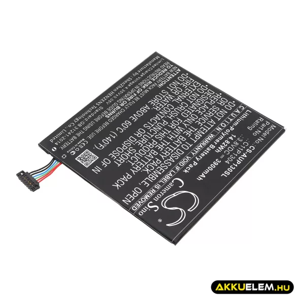 Utángyártott Asus Tablet Li-Polymer akkumulátor 3.8V 3900mAh C11P1304, C11Pn51 - CameronSino
