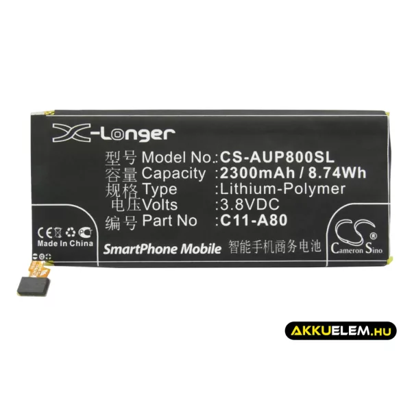 Utángyártott Asus mobil Li-Polymer akkumulátor 3.8V 2300mAh C11-A80 - CameronSino