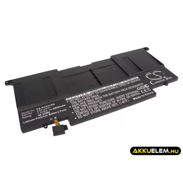 Utángyártott Asus laptop Li-Polymer akkumulátor 7.4V 6800mAh C22-UX31 - CameronSino
