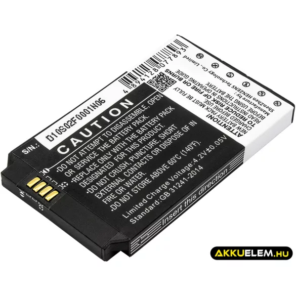 Utángyártott Cisco Vezeték nélküli telefon Li-ion akkumulátor 3.7V 1500mAh 74-5469-01, U8ZBAE12 - CameronSino