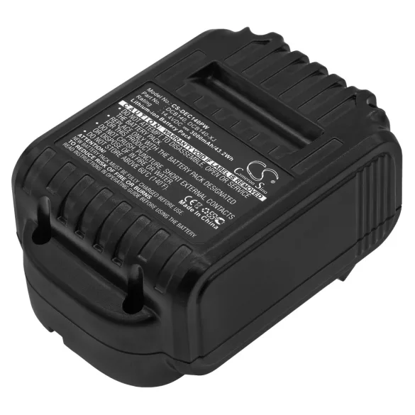 Utángyártott DeWalt szerszámgép Li-ion akkumulátor 14.4V 3000mAh DCB140, DCB140-XJ - CameronSino