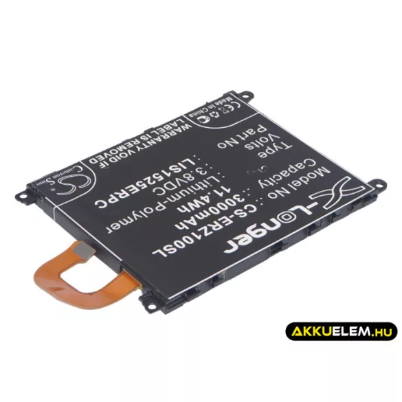 Utángyártott Sony Ericsson mobil Li-Polymer akkumulátor 3.8V 3000mAh LIS1525ERPC, AGPB011-A001 - CameronSino