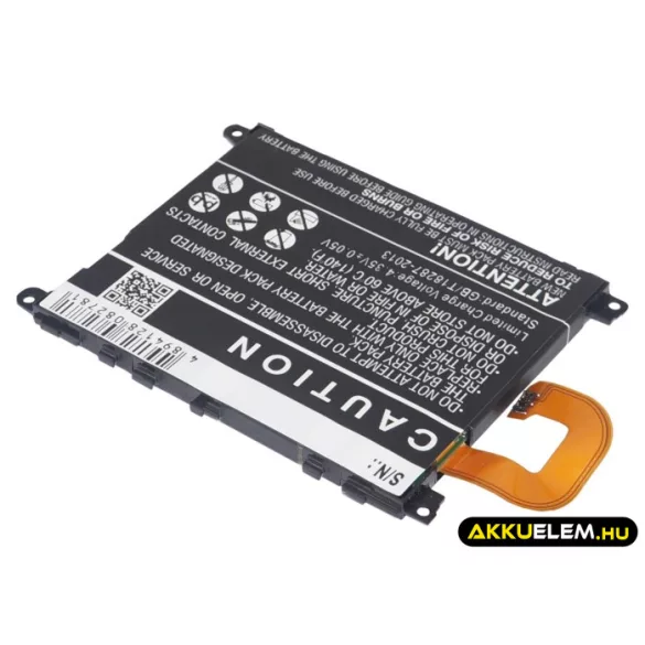 Utángyártott Sony Ericsson mobil Li-Polymer akkumulátor 3.8V 3000mAh LIS1525ERPC, AGPB011-A001 - CameronSino