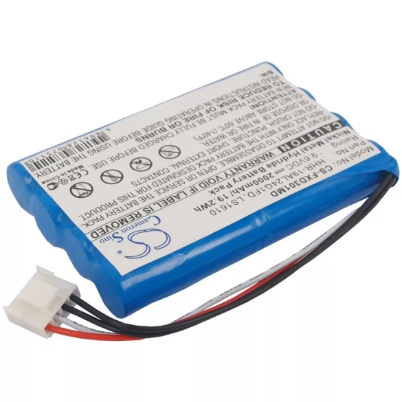 Utángyártott Fukuda Orvosi Ni-MH akkumulátor 9.6V 2000mAh HHR-19AL24G1FD, LS1610 - CameronSino