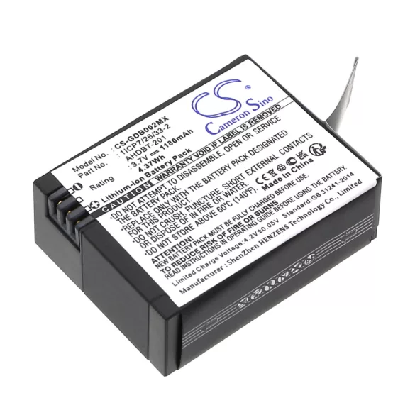 Utángyártott Giroptic Kamera Li-ion akkumulátor 3.7V 1180mAh - CameronSino