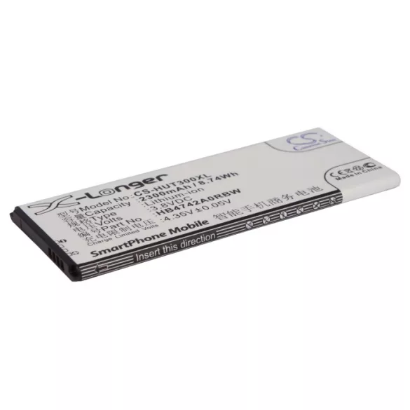 Utángyártott Huawei mobil Li-ion akkumulátor 3.8V 2300mAh HB4742A0RBW, HB4742A0RBC - CameronSino