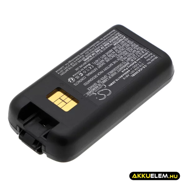 Utángyártott Intermec Vonalkód szkenner Li-ion akkumulátor 3.7V 4400mAh 318-034-001, AB18 - CameronSino