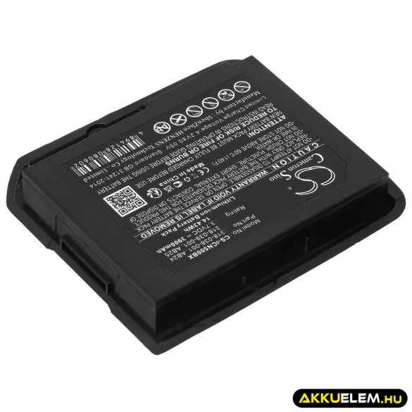 Utángyártott Intermec Vonalkód szkenner Li-ion akkumulátor 3.7V 3900mAh 318-039-001, AB25 - CameronSino