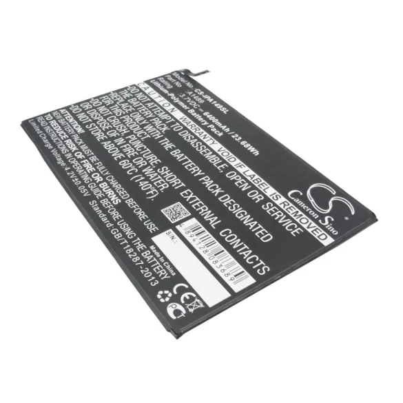 Utángyártott Apple Tablet Li-Polymer akkumulátor 3.7V 6400mAh A1489, A1512 - CameronSino