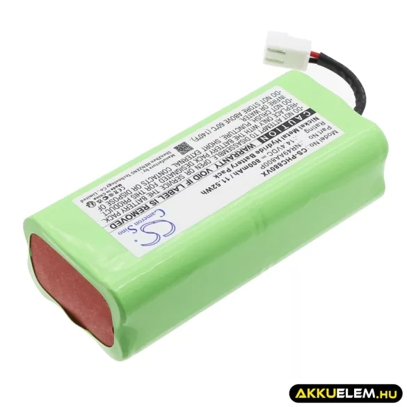 Utángyártott Philips porszívó Ni-MH akkumulátor 14.4V 800mAh NR49AA800P - CameronSino