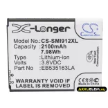Utángyártott Samsung mobil Li-ion akkumulátor 3.8V 2100mAh EB535163LU, EB535163LA - CameronSino