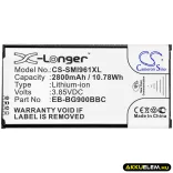 Utángyártott Samsung mobil Li-ion akkumulátor 3.85V 2800mAh EB-BG900BBC, EB-BG900BBE - CameronSino