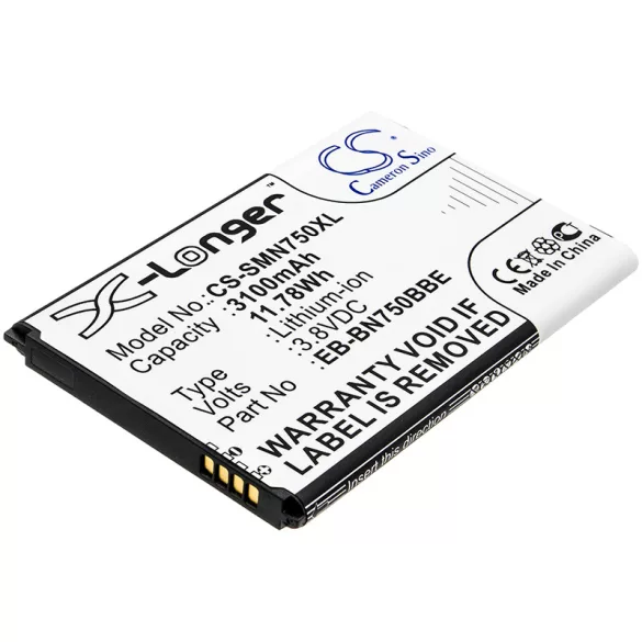 Utángyártott Samsung mobil Li-ion akkumulátor 3.8V 3100mAh EB-BN750BBE, EB-BN750BBC - CameronSino