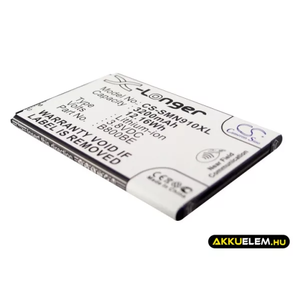 Utángyártott Samsung mobil Li-ion akkumulátor 3.8V 3200mAh B800BE, B800BU X-Longer, NFC támogatás - CameronSino