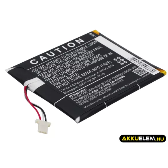 Utángyártott Amazon E-könyv Li-Polymer akkumulátor 3.7V 890mAh MC-265360-03, 58-000083 - CameronSino