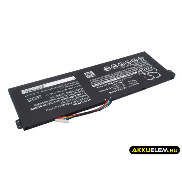 Utángyártott Acer laptop Li-Polymer akkumulátor 11.4V 3000mAh AC14B18J, AC14B18J(3ICP5/57/80) - CameronSino