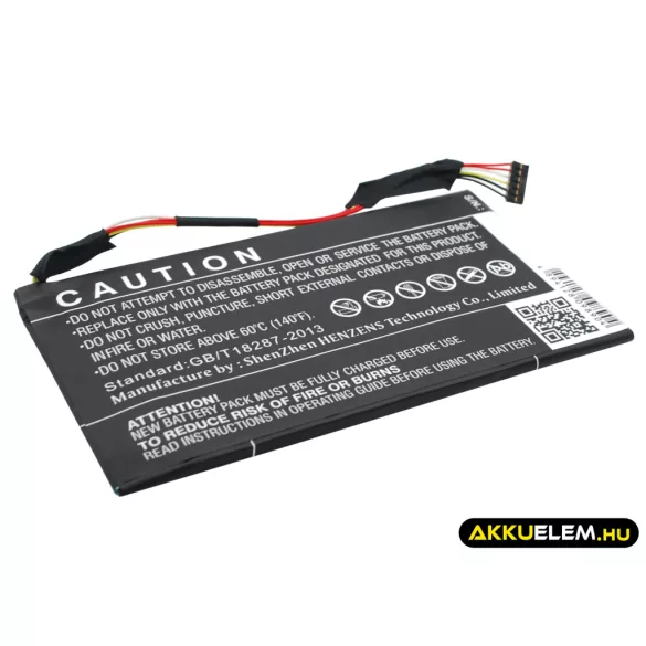 Utángyártott Asus Tablet Li-Polymer akkumulátor 3.75V 5050mAh C11-P05 - CameronSino