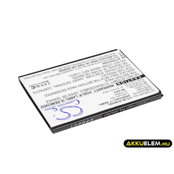 Utángyártott Lenovo mobil Li-ion akkumulátor 3.7V 2000mAh BL243 - CameronSino