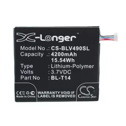   Utángyártott LG Tablet Li-Polymer akkumulátor 3.7V 4200mAh BL-T14, EAC62638401 - CameronSino