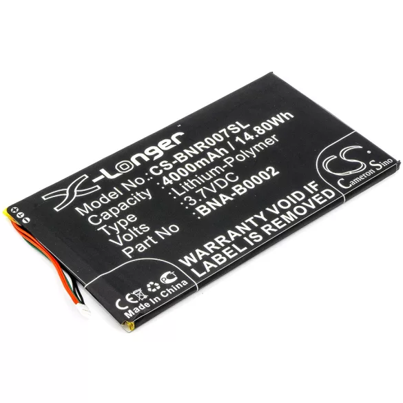 Utángyártott Barnes & Noble Tablet Li-Polymer akkumulátor 3.7V 4000mAh BNA-B0002, L83-4977-266-01-4 - CameronSino