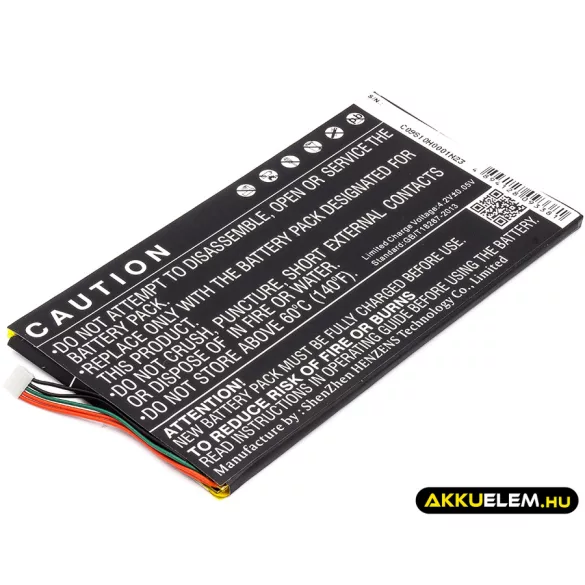 Utángyártott Barnes & Noble Tablet Li-Polymer akkumulátor 3.7V 4000mAh BNA-B0002, L83-4977-266-01-4 - CameronSino