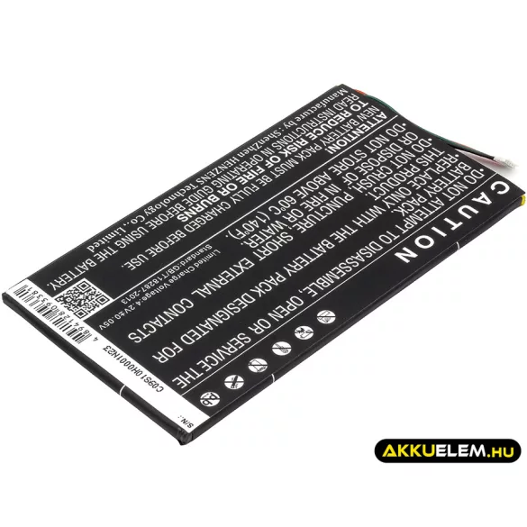 Utángyártott Barnes & Noble Tablet Li-Polymer akkumulátor 3.7V 4000mAh BNA-B0002, L83-4977-266-01-4 - CameronSino