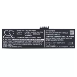   Utángyártott Dell Tablet Li-Polymer akkumulátor 7.4V 4850mAh HXFHF, VJF0X - CameronSino