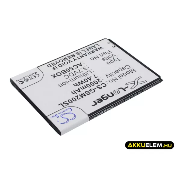 Utángyártott GSmart mobil Li-ion akkumulátor 3.7V 2000mAh AC50BOX - CameronSino