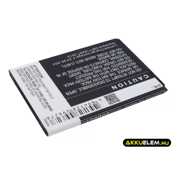 Utángyártott GSmart mobil Li-ion akkumulátor 3.7V 2000mAh AC50BOX - CameronSino