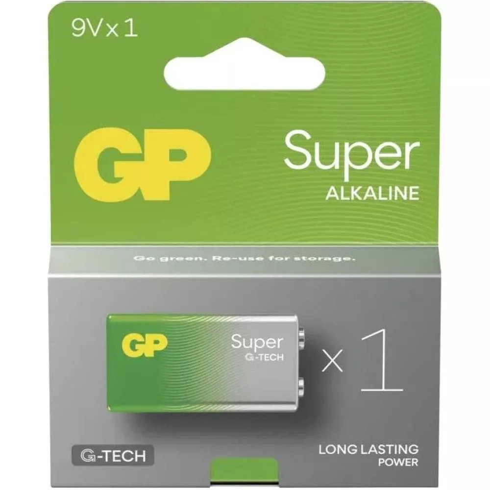 GP 1604A Super Alkaline 9V tartós elem