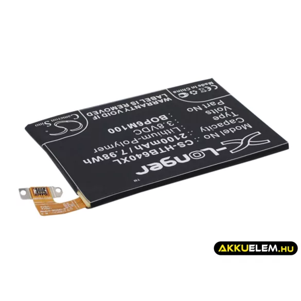 Utángyártott HTC mobil Li-Polymer akkumulátor 3.8V 2100mAh BOP6M100, 35H00216-00M - CameronSino