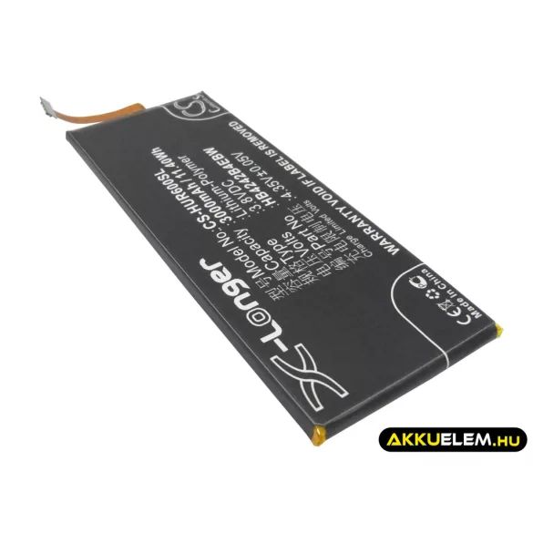 Utángyártott Huawei mobil Li-Polymer akkumulátor 3.8V 3000mAh HB4242B4EBW - CameronSino
